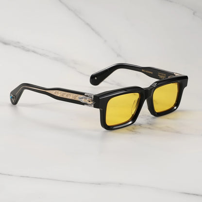 JMM BELVEDERE Vintage Square Retro Sun glasses for man Fashion Women sunglasses 2025 3D Carving and Gemstone Design sunglass man