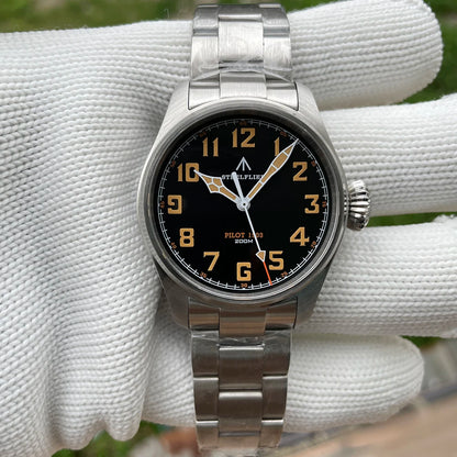 STEELFLIER Official SF740V New Quartz Wristwatch Super C3 Luminous 200M Waterproof VH31 Mute Movement Man Fashion Business Watch