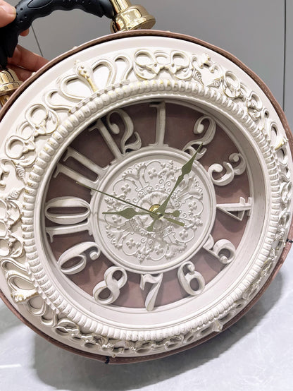 Luxury Designer Purses and Handbags Shoulder Bags funny clock-shaped bag funny Women's round bag pu leather Woman's bag
