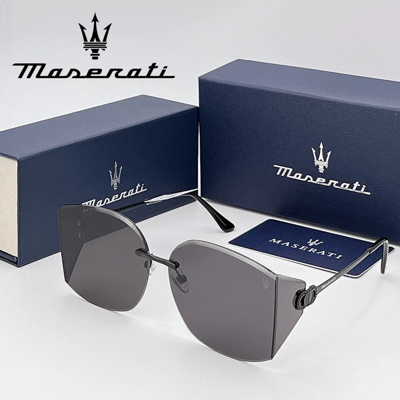 MASERATI UV400 Polarized Sunglasses Lightweight Frameless for Cycling Driving Outdoor Unisex Men Women Daily Sunglasses 20345