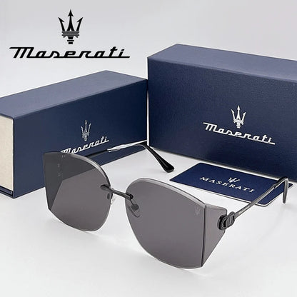MASERATI UV400 Polarized Sunglasses Lightweight Frameless for Cycling Driving Outdoor Unisex Men Women Daily Sunglasses 20345