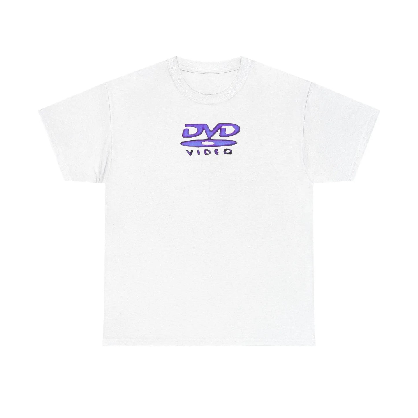 Summer Men's Nostalgic Retro DVD Video Letter Printed Round Neck T-shirt Neutral 100% Cotton Soft Breathable Short Sleeve