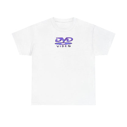Summer Men's Nostalgic Retro DVD Video Letter Printed Round Neck T-shirt Neutral 100% Cotton Soft Breathable Short Sleeve