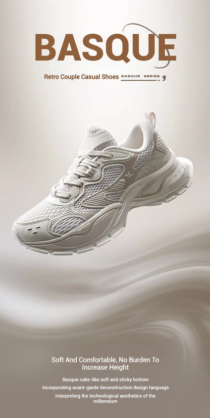 Xtep Basque Casual Shoes For Women  Winter Comfortable Casual Shoes  Breathable Sneakers 876418320001
