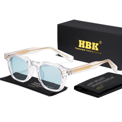 HBK New Square Retro Sunglasses Men Fashion Punk Sun Glasses Women Travel Driving Beach Eyewear Lunette De Soleil Femme UV400