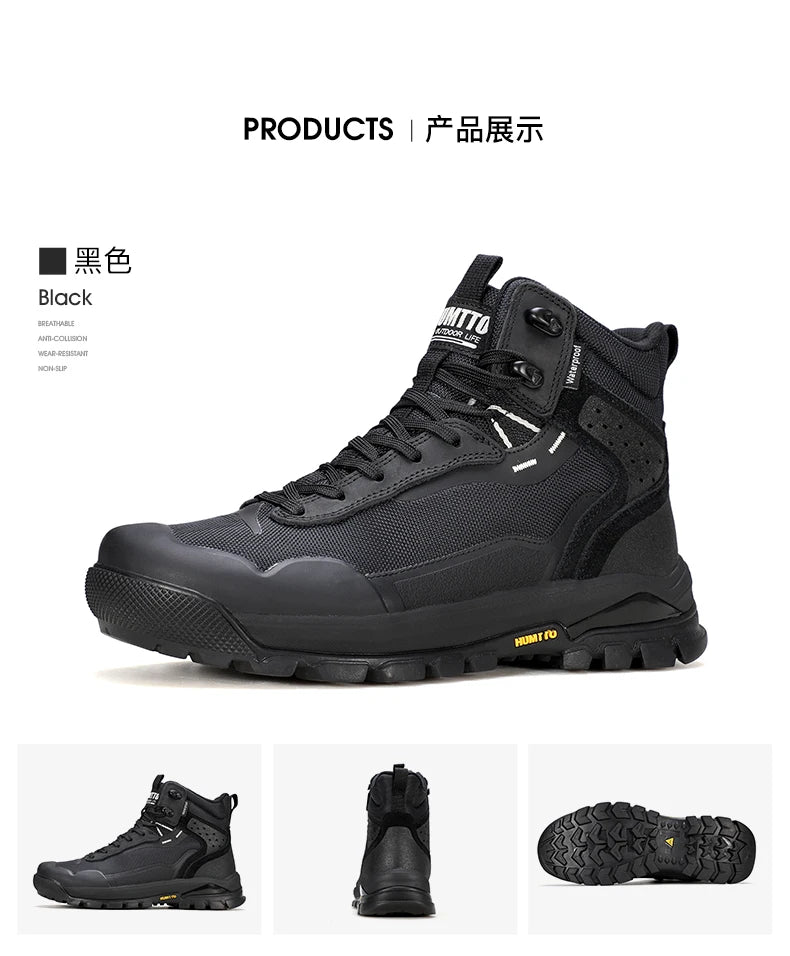 HUMTTO Hiking Shoes Men Winter Outdoor Sports Climbing Shoes hunting boots Warm outdoors ankle travel boots  Trekking Sneakers