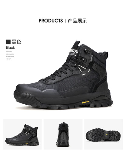 HUMTTO Hiking Shoes Men Winter Outdoor Sports Climbing Shoes hunting boots Warm outdoors ankle travel boots  Trekking Sneakers