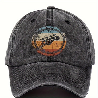 Print Washed Cotton Baseball Cap for Men Women Vintage Casual Peaked Caps Outdoor Running Sun Hat Adjustable Soft Top