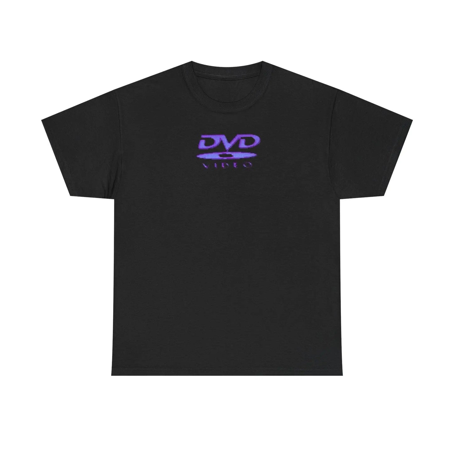 Summer Men's Nostalgic Retro DVD Video Letter Printed Round Neck T-shirt Neutral 100% Cotton Soft Breathable Short Sleeve