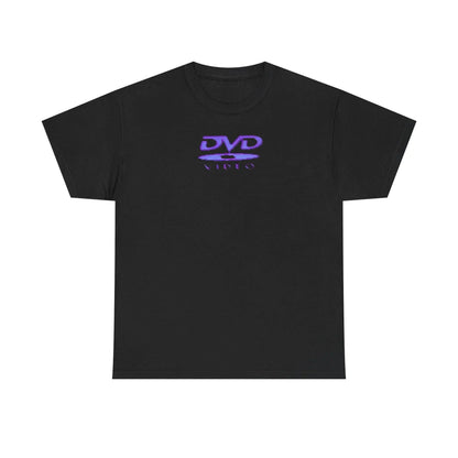 Summer Men's Nostalgic Retro DVD Video Letter Printed Round Neck T-shirt Neutral 100% Cotton Soft Breathable Short Sleeve