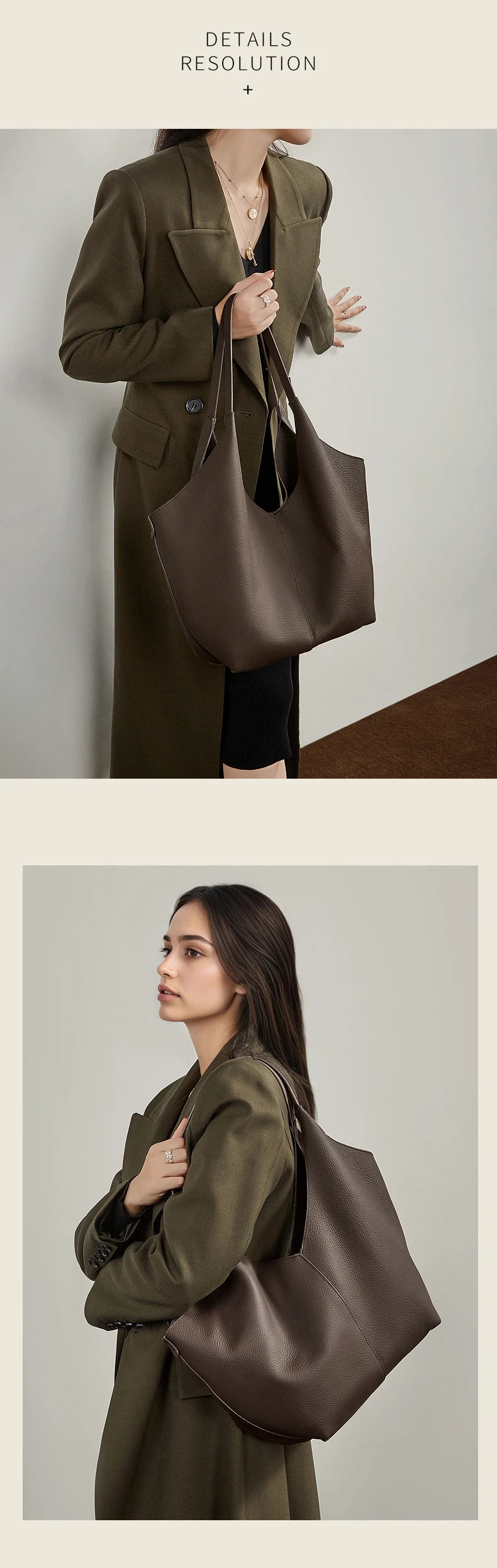 Hifashion Cow Genuine Leather Large Underarm Shoulder Bags For Women 2026 Luxury Designer Shopping Tote Office Ladies Handbags
