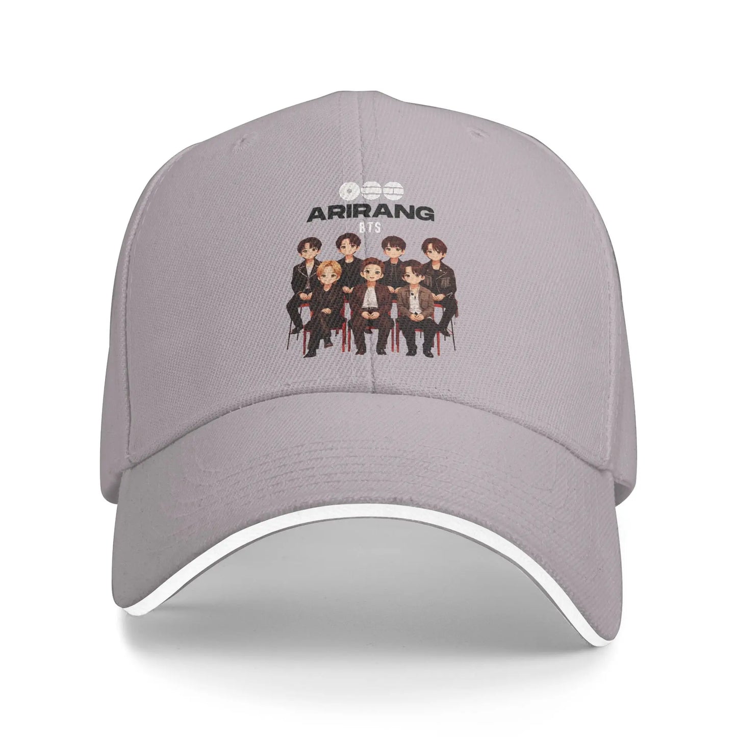 Arirang Album Tour Baseball Cap Retro BT is Back Sandwich Hats Men Women Breathable Sun Hat Running Golf