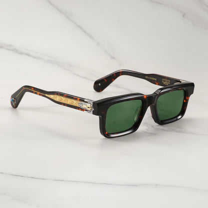 JMM BELVEDERE Vintage Square Retro Sun glasses for man Fashion Women sunglasses 2025 3D Carving and Gemstone Design sunglass man