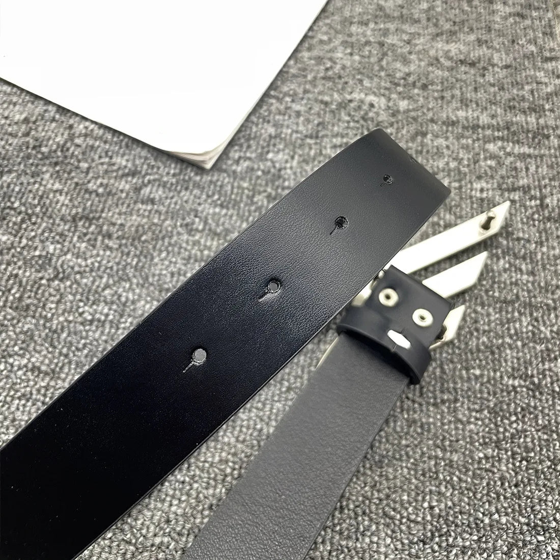 2024 women's belt y2k Egirl Metal M-shaped Snap PU Belt Ceinture Jean Pants Waistband Belts for Lady Luxury Designer Accessories