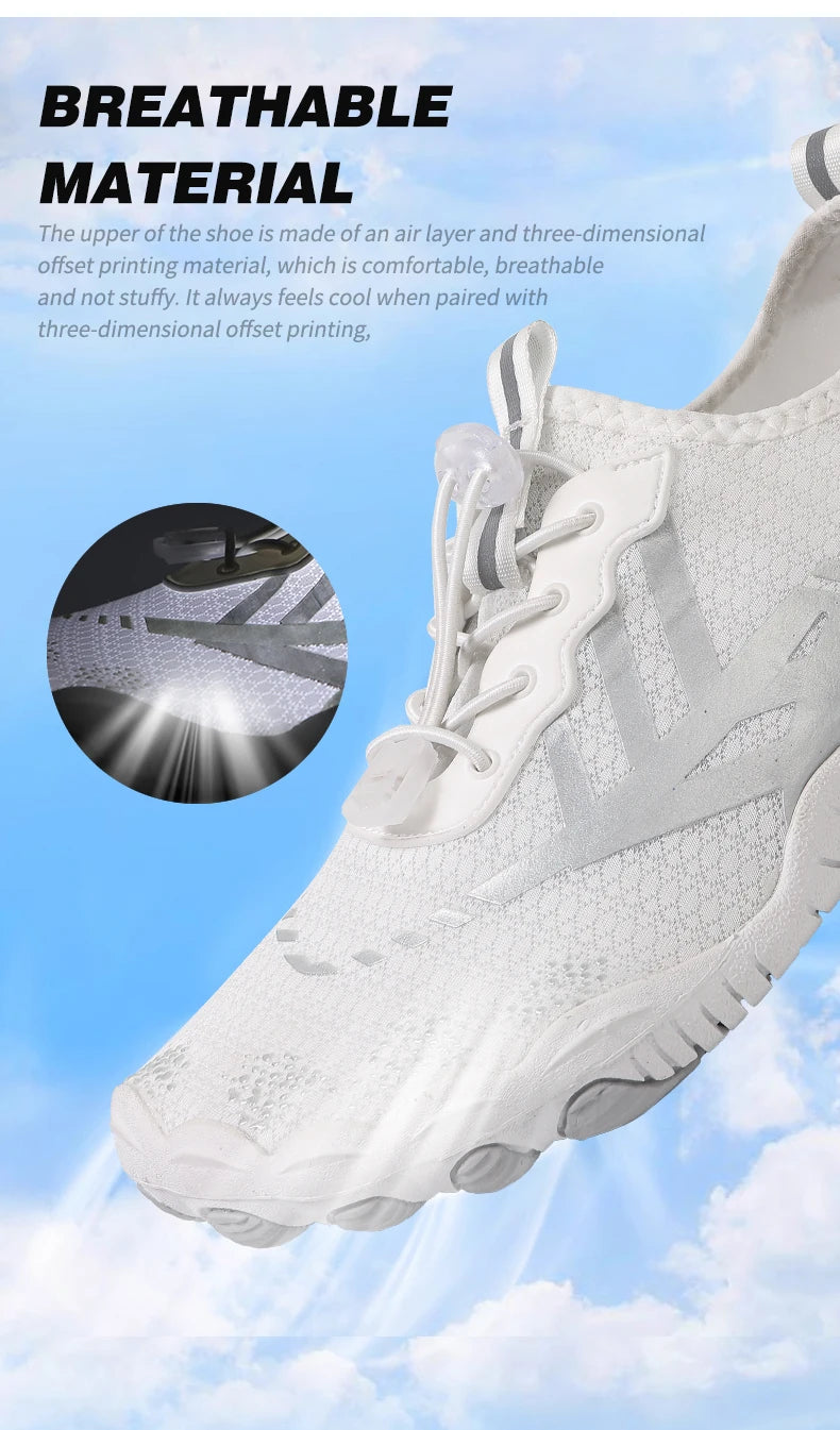 Quick Dry Water Shoes For Men Women Barefoot Shoes Beach Aqua Shoes Lightweight Sports Sneakers Hiking Surfing Boating Fishing