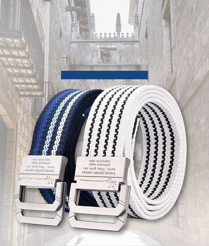 JIFANPAUL Brand New Canvas Belt Outdoor Tactical Belt Unisex High Quality Canvas Belts for Jeans Male Luxury Casual Straps