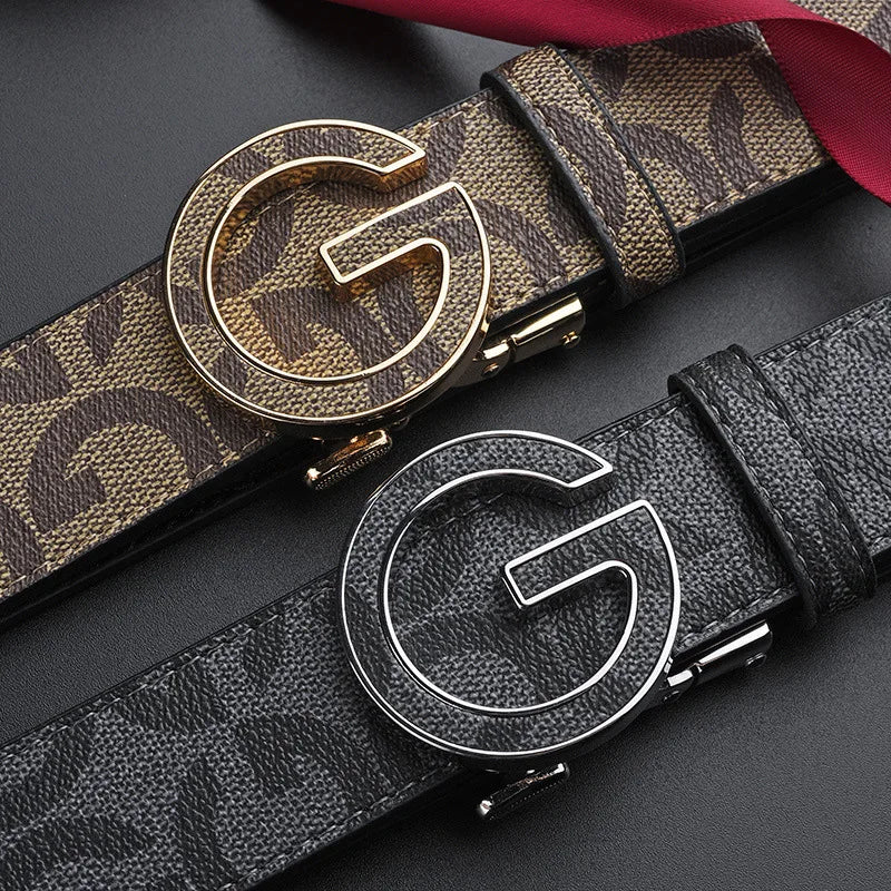 New Business Men Belts Casual Fashion Luxury Lady Designer Famous Brand Male G Buckle Women Leather Belt for women dress