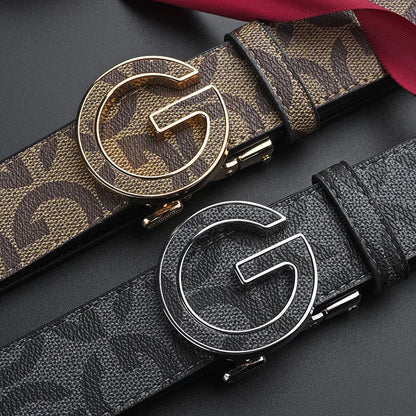 New Business Men Belts Casual Fashion Luxury Lady Designer Famous Brand Male G Buckle Women Leather Belt for women dress