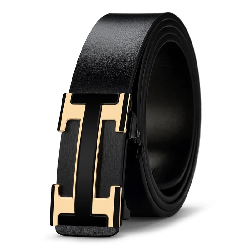 High Quality Men's Belt Casual Designer Genuine Leather Strap Belts Male Metal Buckle Fashionable Belt for men jeans belt