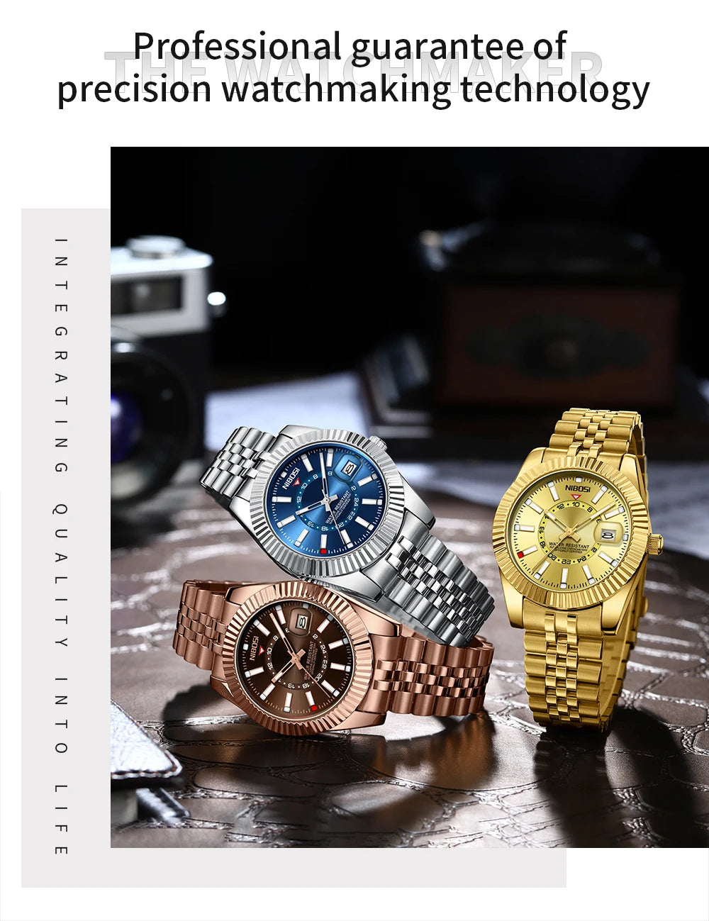 NIBOSI Top Brand Luxury Fashion Dive Watch Men 30ATM Waterproof Date Clock Sport Watches Man Quartz Wristwatch Relogio Masculino