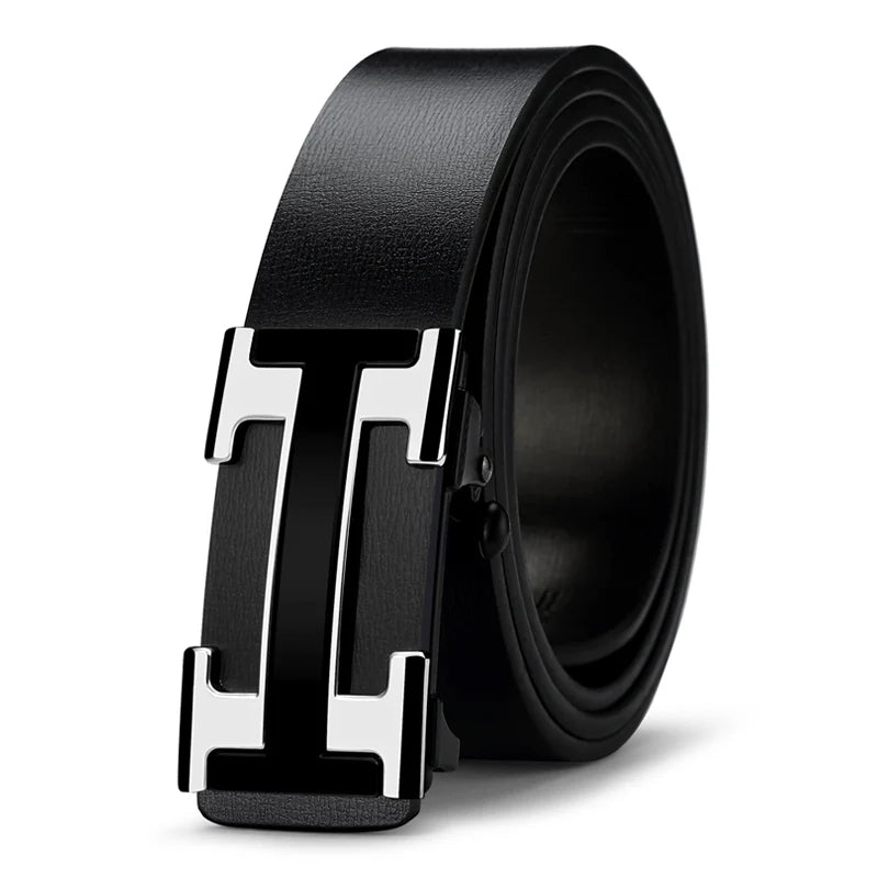 High Quality Men's Belt Casual Designer Genuine Leather Strap Belts Male Metal Buckle Fashionable Belt for men jeans belt