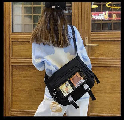 Women's Bag Messenger Korean Style Female Backpack College Large Capacity Versatile Shoulder Student School Postman Tote Bags