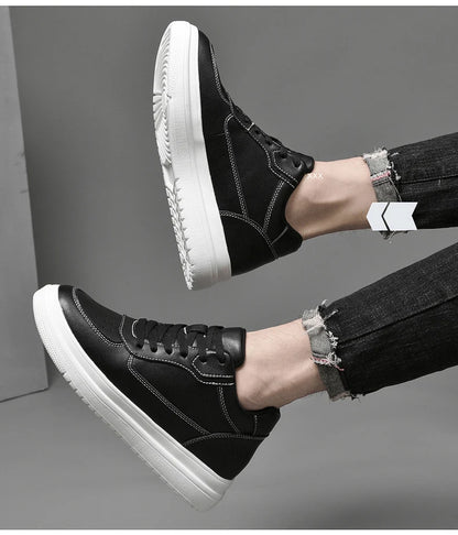 High Quality Men Sneakers Elevator Shoes for Men Fashion Casual Shoes Comfortable Leather Sports Shoes height increase 6/8/10cm