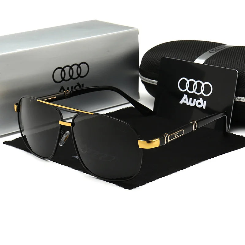 Audi Polarized UV400 Driving Sunglasses for Men/Women Square Frame Glasses Wholesale Gift for Auto Enthusiasts