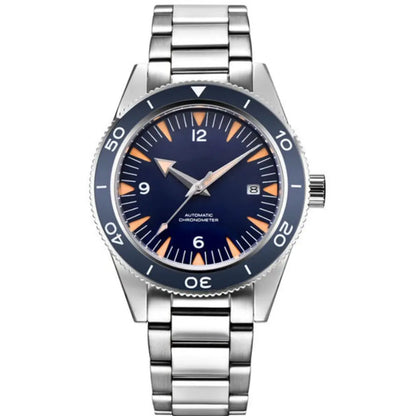Custom Logo NH35 Movement Watch 10bars Mens 41mm Sapphire Ceramic Bezel Male Mechanical Clock Diver Sports Automatic Wristwatch