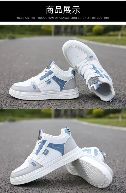 2024 New Brand Flats Shoes Men Casual Skateboarding Shoes High Top Sneakers Sports Shoes Breathable Street Shoes Chaussure Homme