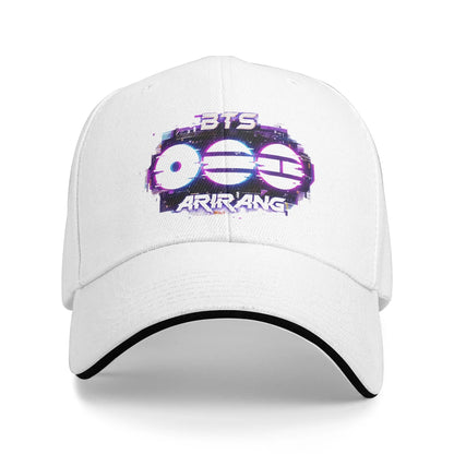 Arirang Album Tour Baseball Cap Retro BT is Back Sandwich Hats Men Women Breathable Sun Hat Running Golf