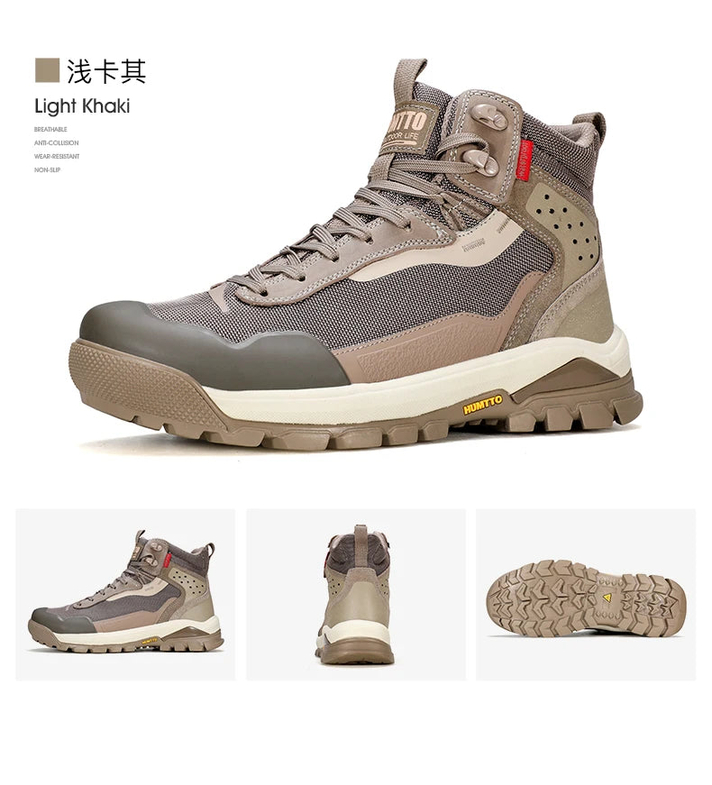 HUMTTO Hiking Shoes Men Winter Outdoor Sports Climbing Shoes hunting boots Warm outdoors ankle travel boots  Trekking Sneakers