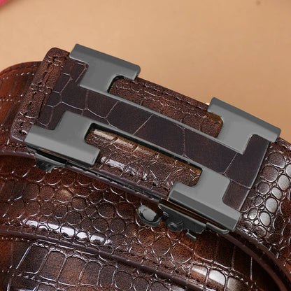 High Quality Men's Belt Casual Designer Genuine Leather Strap Belts Male Metal Buckle Fashionable Belt for men jeans belt
