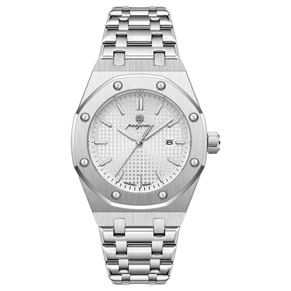 PAAZOMU Original Luxury Men's Watches Date Chronograph Stainless Steel Quartz Watch Waterproof Luminous Fashion Man Wristwatch