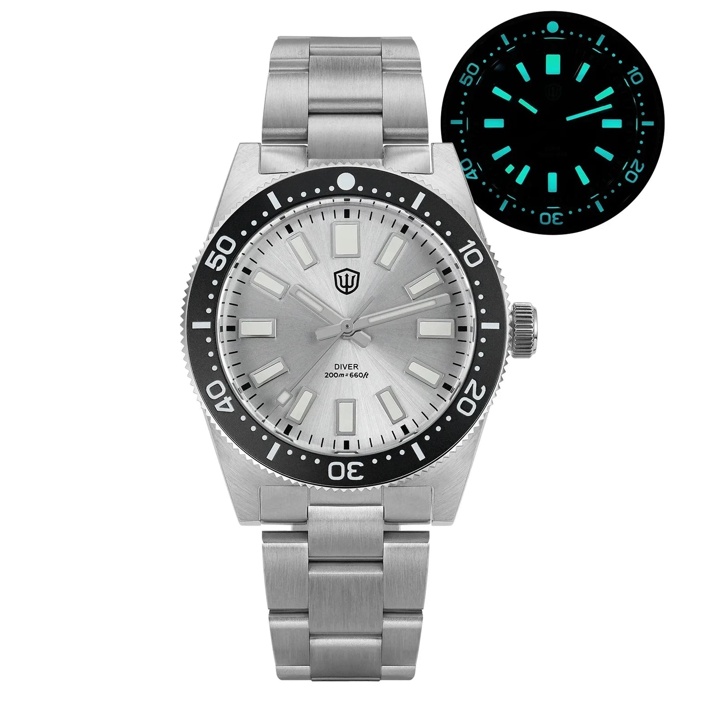 Watchdives WD1965 Luxury Men's Watch VH31 Sweep Second Quartz Movement 38mm Watch Night Light 20Bar Waterproof Watches