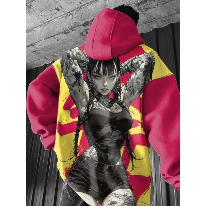 Japanese Anime 3d Print Hoodie Men Women Fashion Sexy Samurai Tracksuit Casual Hoodie Sweatshirt Autumn Winter Clothes Y2k Coat