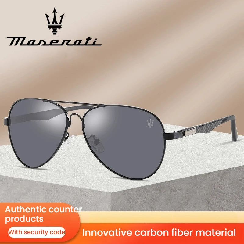 MASERATI UV400 Polarized Sunglasses Lightweight Frameless for Cycling Driving Outdoor Unisex Men Women Daily Sunglasses 20345