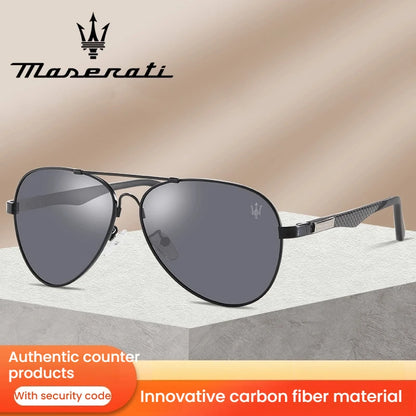 MASERATI UV400 Polarized Sunglasses Lightweight Frameless for Cycling Driving Outdoor Unisex Men Women Daily Sunglasses 20345
