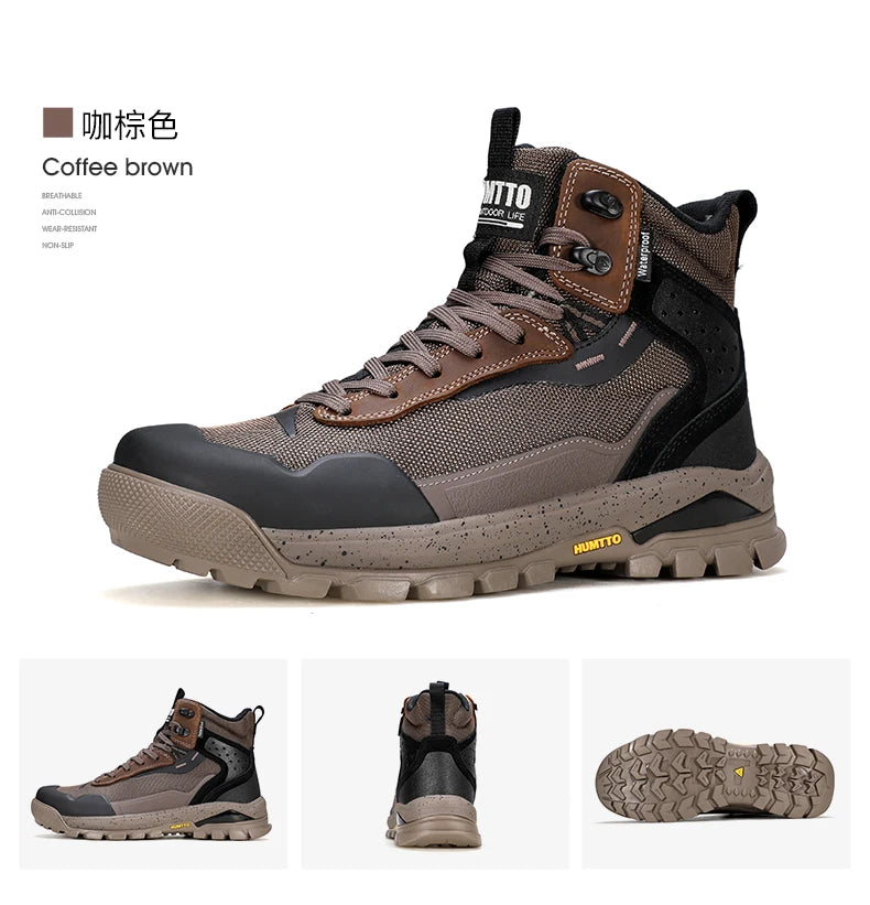 HUMTTO Hiking Shoes Men Winter Outdoor Sports Climbing Shoes hunting boots Warm outdoors ankle travel boots  Trekking Sneakers