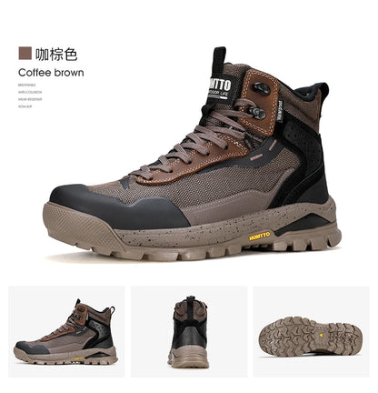 HUMTTO Hiking Shoes Men Winter Outdoor Sports Climbing Shoes hunting boots Warm outdoors ankle travel boots  Trekking Sneakers