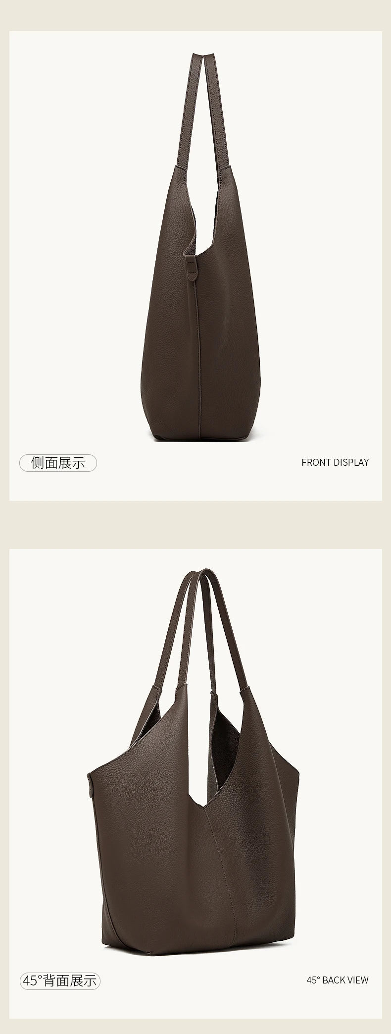 Hifashion Cow Genuine Leather Large Underarm Shoulder Bags For Women 2026 Luxury Designer Shopping Tote Office Ladies Handbags