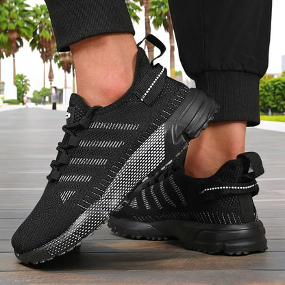 New Men's Sneakers Thick Sole Comfortable Casual Shoes Lightweight Breathable Fashion Running Shoes Luxury Male Tenis Masculino