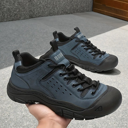Men's Casual Large-Size Sneakers, Comfortable for All Seasons, Lace-Up Men's Shoes, Non-Slip and Wear-Resistant Hiking Shoes, Walking Shoes, Breathable Uppers, Suitable for Daily Wear, Outdoor Travel, Hiking, Trekking, Busine