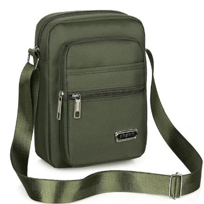 2025 Men Nylon Shoulder Bag Messenger Bag Casual Nylon Zipper Pocket Handbag Fashion Tote Travel Male Crossbody Bags New