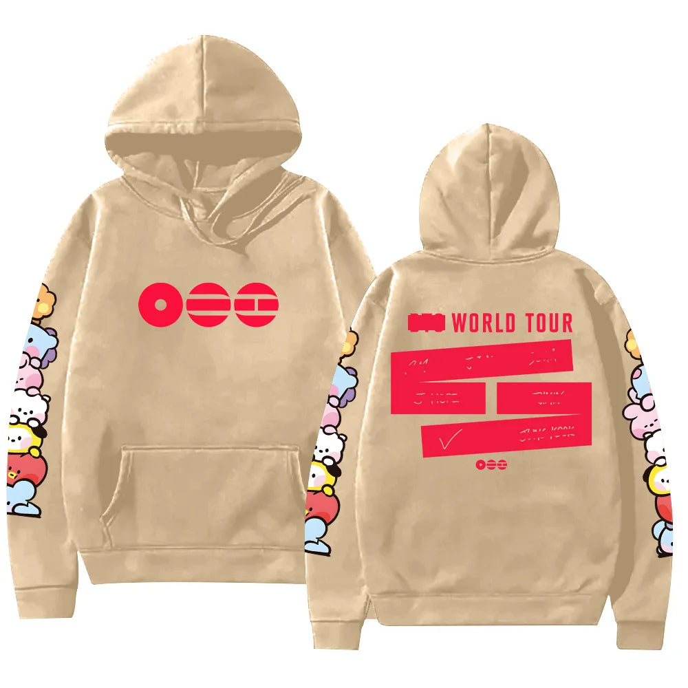 A-Arirang Album Tour Graphic Print Hoodies Pop Fans Gifts Clothing Women Men Comfortable Pullover Fashion New Casual Loose Hoody