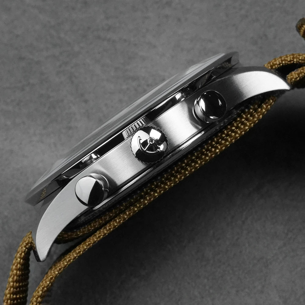 CADISEN New Mens Watches Luxury Quartz Watch For Man Chronograph Japan MIYOTA 0S11 Men Gift Luminous Waterproof Canvas Wristwatc