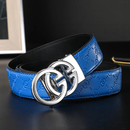 New wide 3.4cm Women's Belt Formal Leather Canvas Belt Women High Quality Metal Buckle Male Belt for men jeans work belt