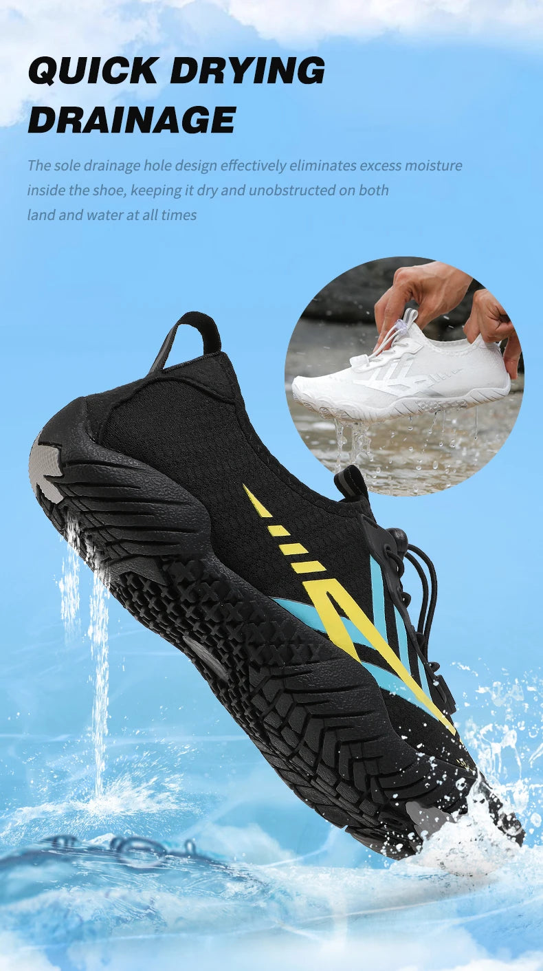 Quick Dry Water Shoes For Men Women Barefoot Shoes Beach Aqua Shoes Lightweight Sports Sneakers Hiking Surfing Boating Fishing