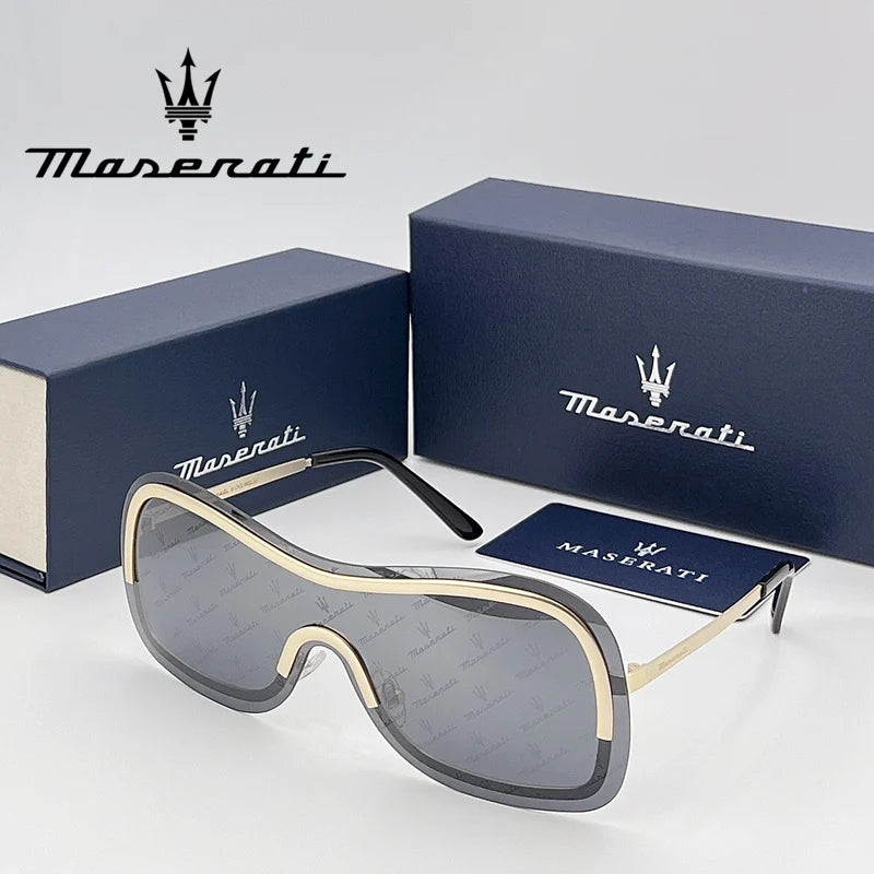 MASERATI UV400 Polarized Sunglasses Lightweight Frameless for Cycling Driving Outdoor Unisex Men Women Daily Sunglasses 20345