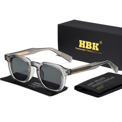 HBK New Square Retro Sunglasses Men Fashion Punk Sun Glasses Women Travel Driving Beach Eyewear Lunette De Soleil Femme UV400